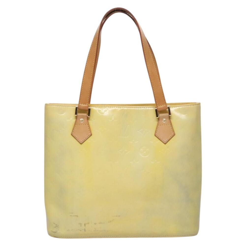 LOUIS VUITTON Monogram Vernis Houston Hand Bag Baby Blue M91005 - Picture 2 of 13